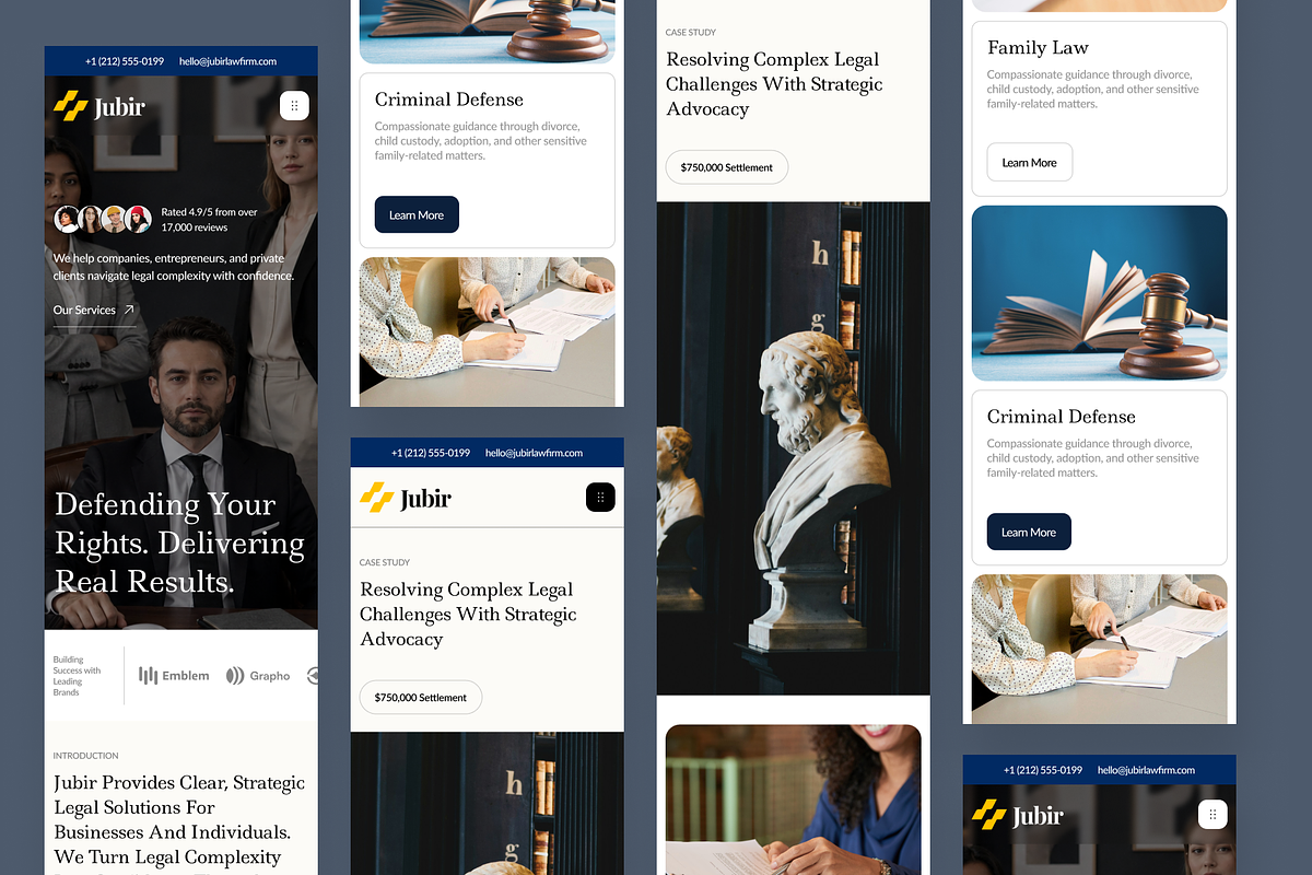 Jubir - Law Firm Website, a Landing Page Template by SLAB! Design (Photo 5 of 5)