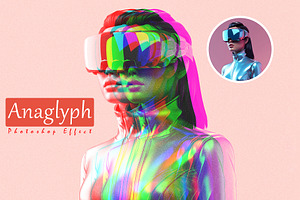 Anaglyph Photoshop Effect, an Action Add-On by S Graphic Studio