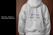 Boxy Hoodie Mockup w/ Model, a Hoody Mockup by Mocktopia (Thumbnail 4 of 10)