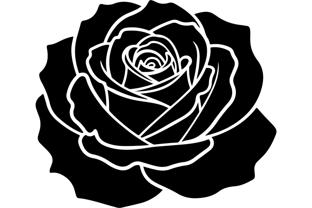 Rose Flower Silhouette Vector Bundle, an Illustration by Designer_Momina (Photo 13 of 21)