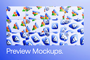 3D App Icon Logo Mockups - 12 Scenes, a Product Mockup by Asylab (Thumbnail 2 of 22)
