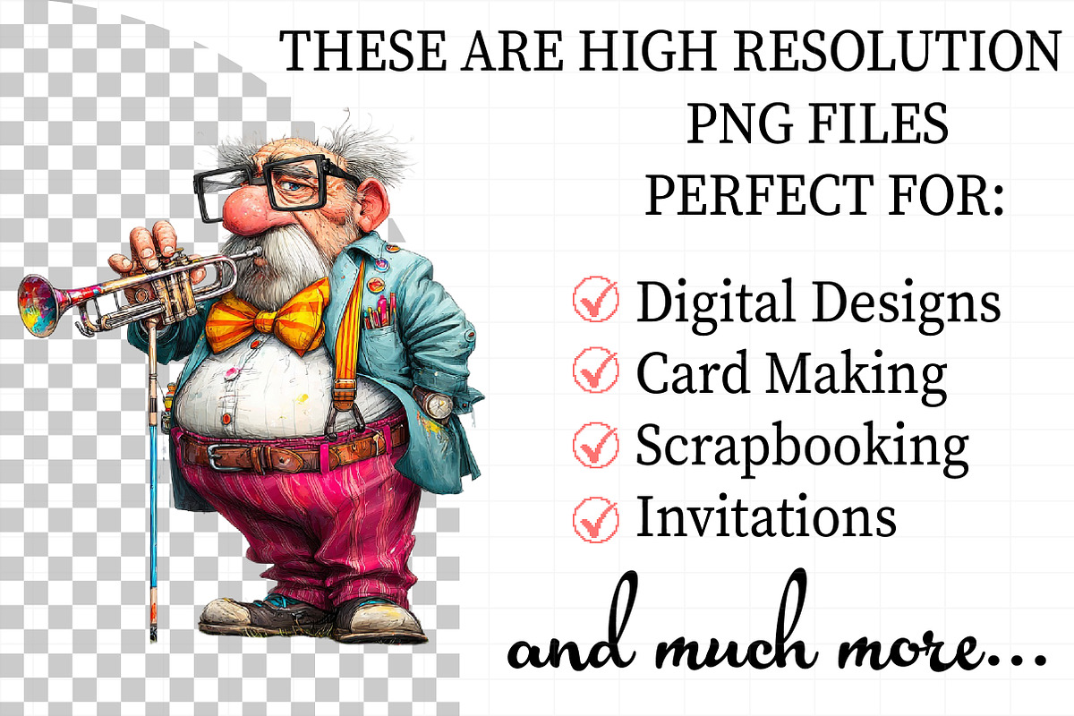 Quirky Old Folks Clip Art, an Illustration by Daily.Designs (Photo 2 of 5)