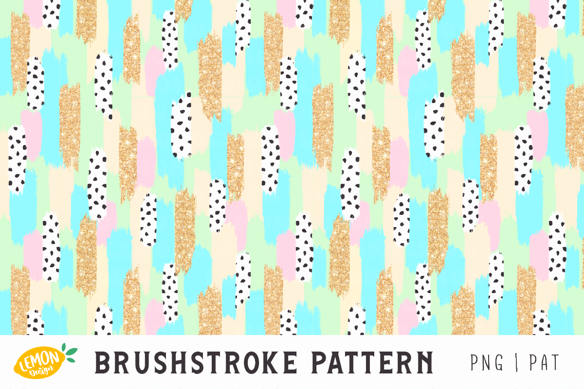 Brushstroke Seamless Pattern Bundle, a Pattern Graphic by LemonDesign (Photo 2 of 8)