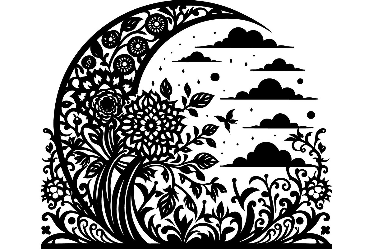 Elegant Nature & Wildlife SVG Set, an Object Graphic by jahid234 (Photo 10 of 10)
