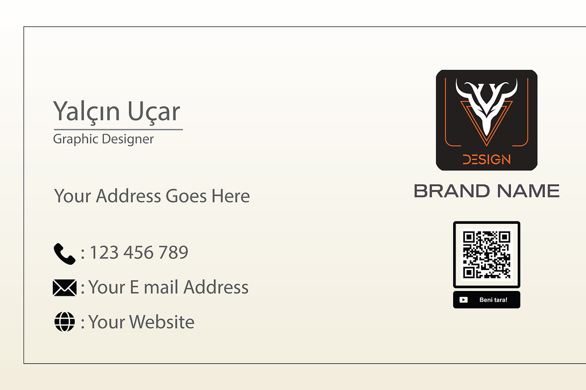 Modern Business Card Template, a Business Card Template by YUDesignStore (Photo 3 of 5)
