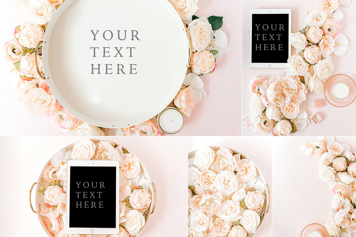 BUNDLE Pink Floral Stock Images, a Business Photo by Lux Light (Photo 6 of 9)