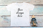 White kid t-shirt mockup bundle., a Print Template by MockupMarket (Thumbnail 17 of 27)