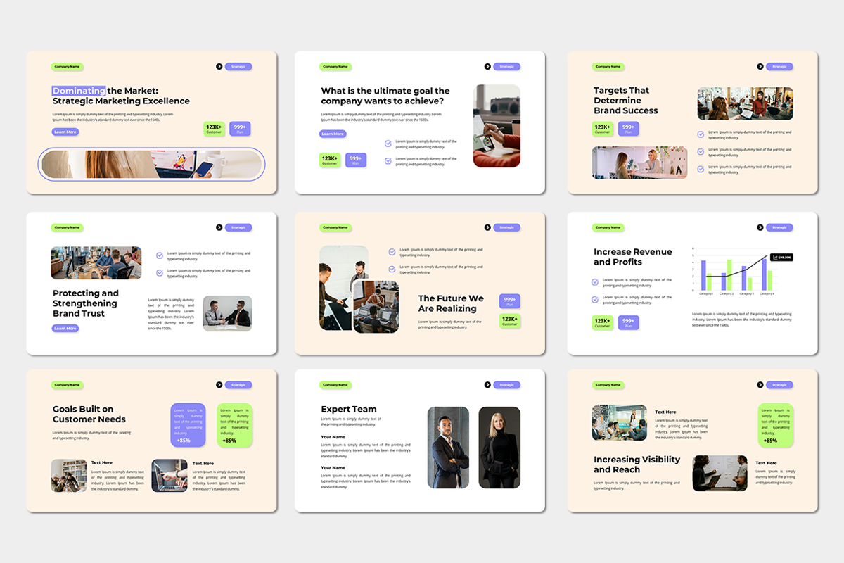 Strategic Marketing - Keynote, a Presentation Template by Iqsiart Studio (Photo 2 of 3)