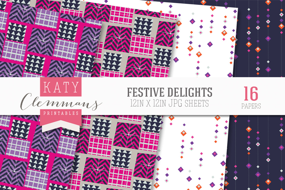 Festive Delights patterned paper preview 5