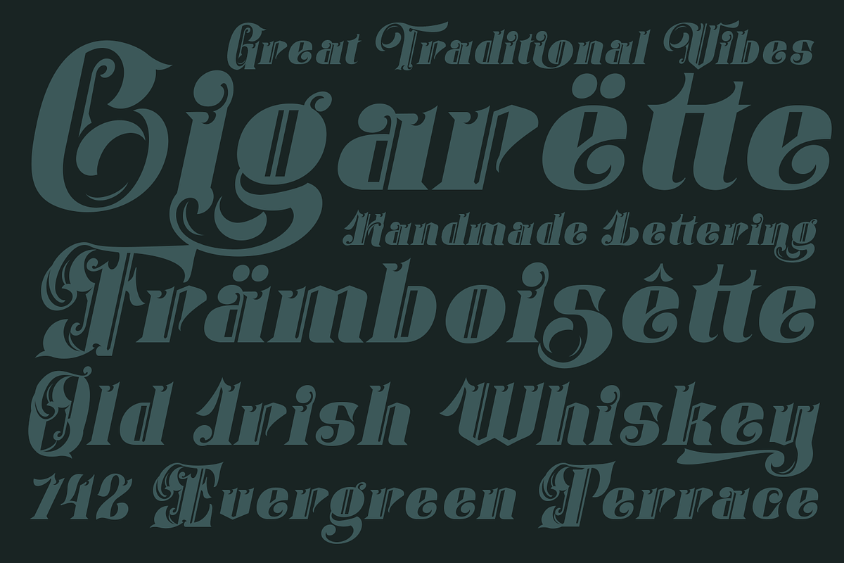 Monevilcy Antique Font, a Blackletter Font by TypeClassHeroes (Photo 3 of 15)