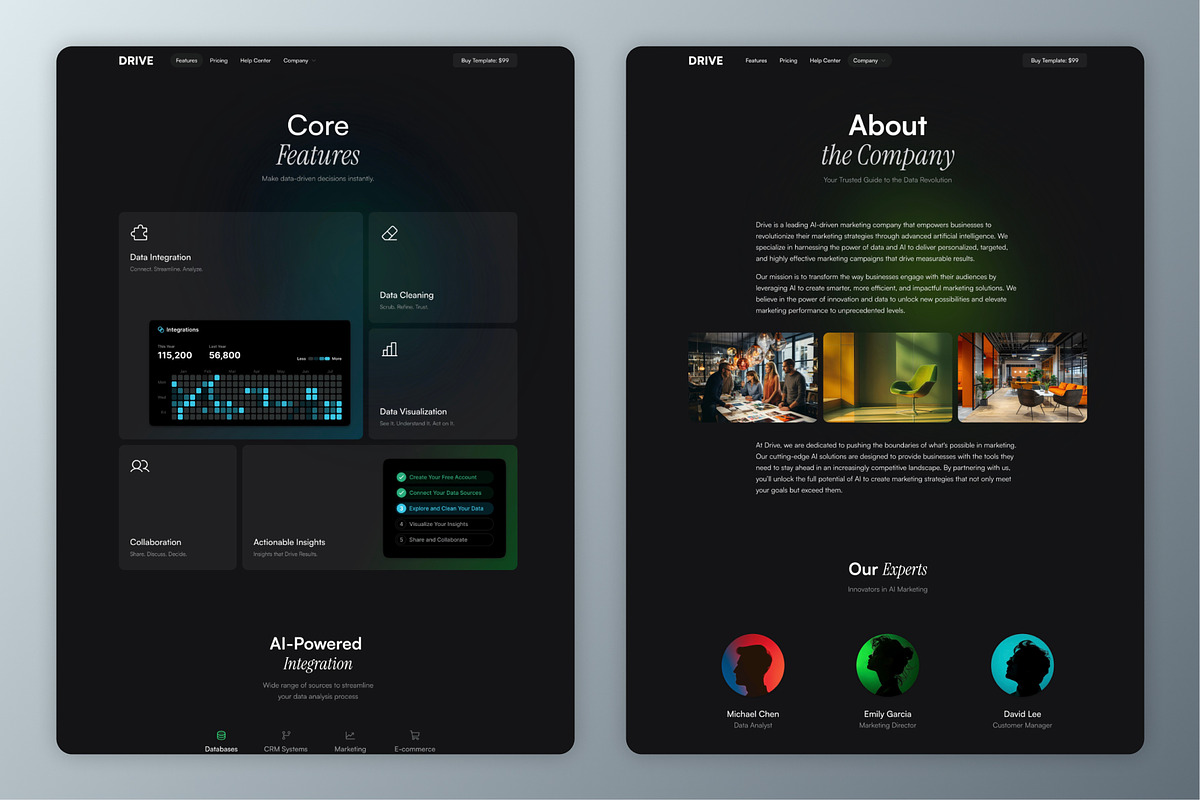 Drive — Ai & SaaS Framer Template, a Landing Page Template by Slava Burian (Photo 4 of 4)