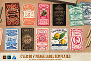 Nostalgic Font and Label Collection, a Graphic by Heritage Type Co. (Thumbnail 2 of 14)