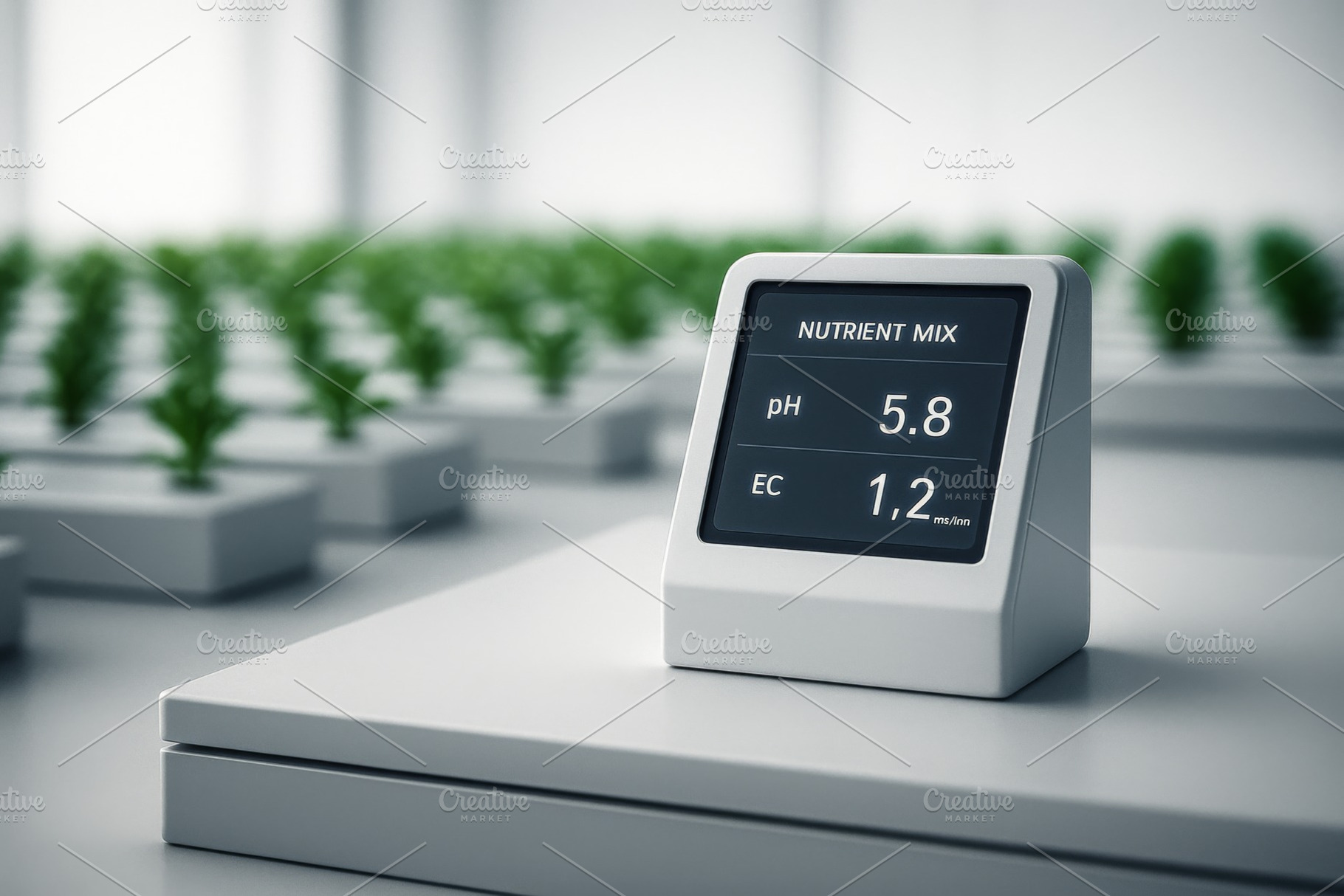 Smart farming device in indoor agric, a Photo by Dvoevnore photos