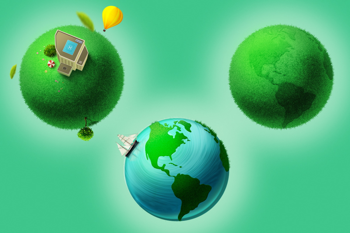 Conceptual Earth Icons