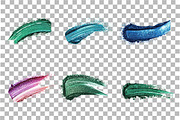 Colorful Brush Strokes Clipart, a Brush Add-On by Pixeness (Thumbnail 2 of 3)