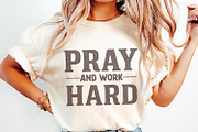 Pray And Work Hard PNG, an Illustration by SharpMarketplace (Thumbnail 2 of 9)