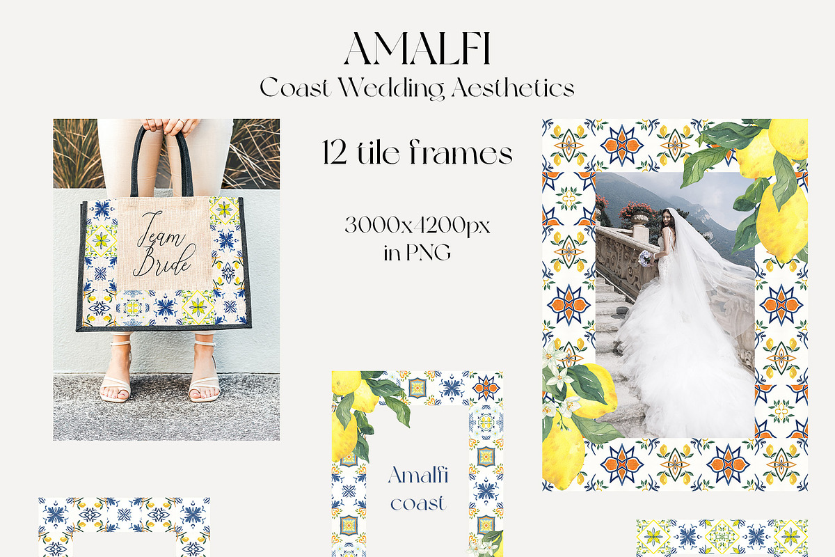 Amalfi Coast Mediterranean Wedding, a Decorative Illustration by Catch the Dream Art (Photo 7 of 17)