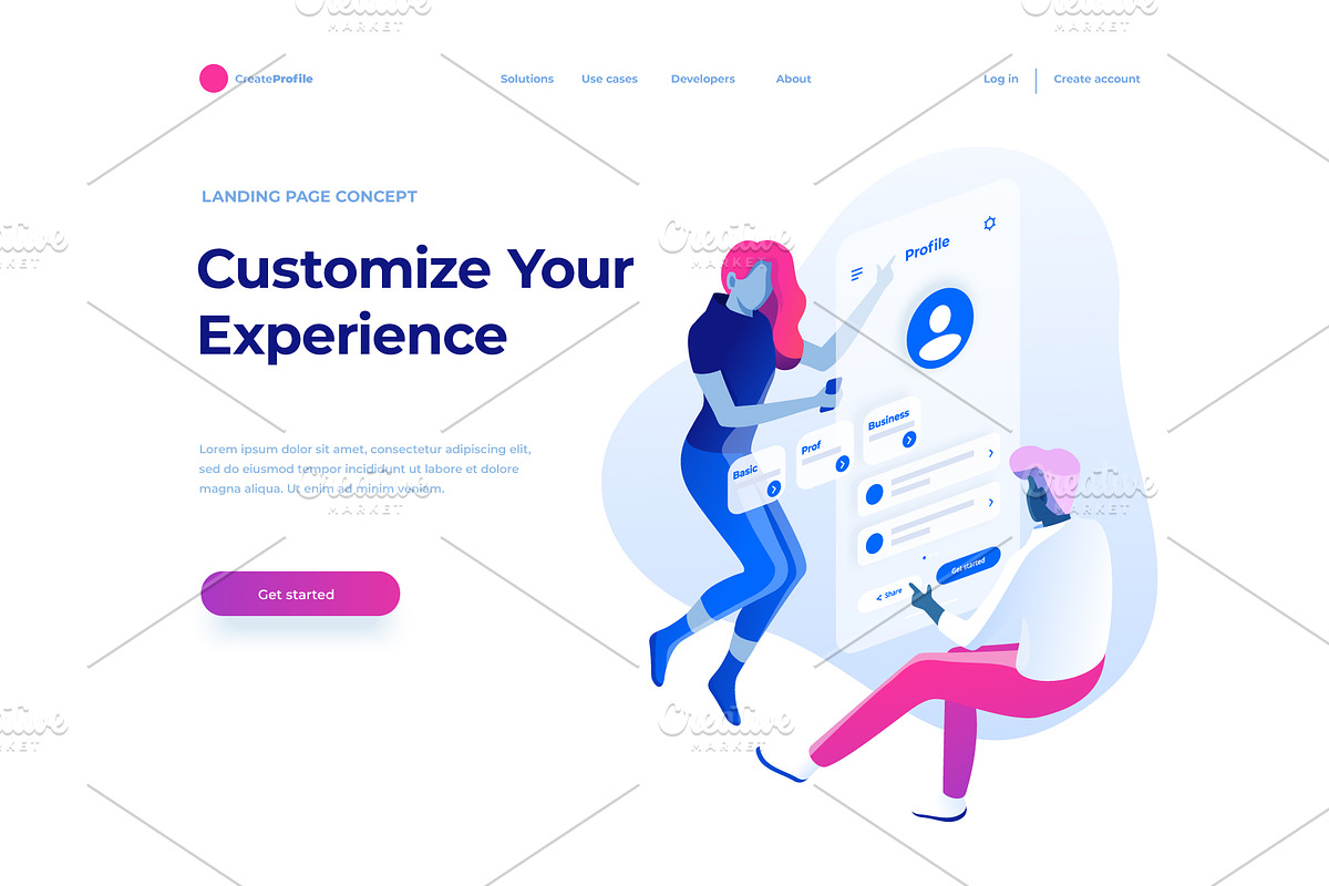 Isometric illustration kit - People, a Templates & Theme by Formfrom (Photo 2 of 34)
