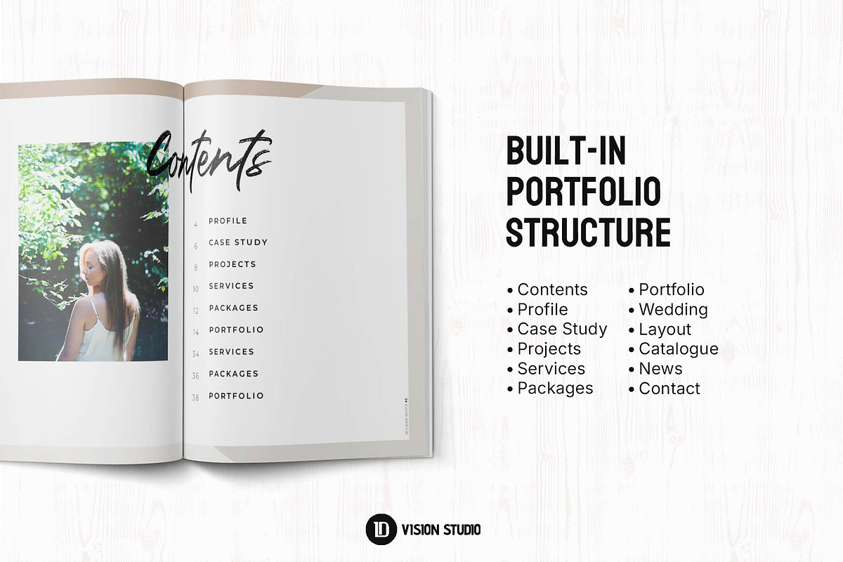 Photography Portfolio Canva InDesign, a Brochure Template by ID Vision Studio (Photo 6 of 16)