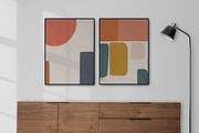 Geometric Abstract Mid Century Art, a Poster Template by Vibrand Studio (Thumbnail 5 of 11)