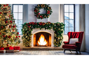 Beautifully decorated cozy living, a Holiday Photo by Igor Tichonow