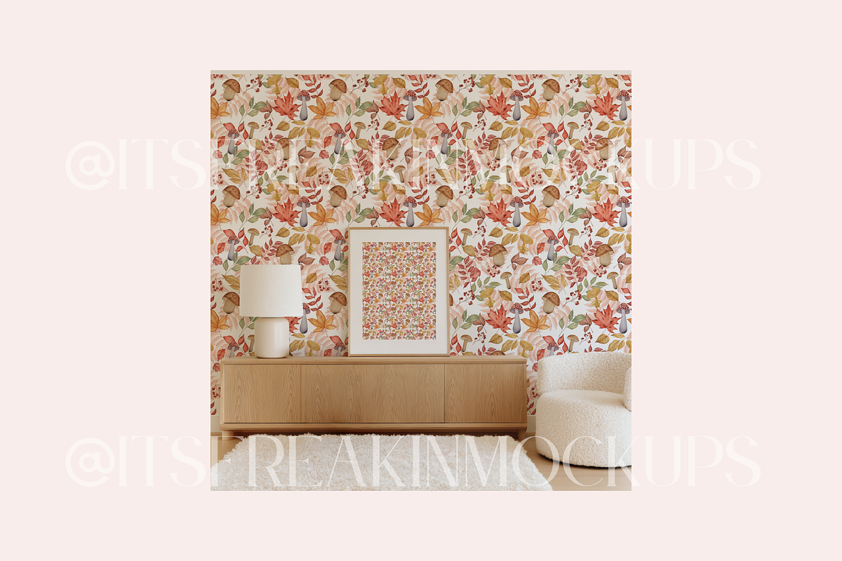 PSD Frame & Wallpaper Mockup, a Household Mockup by ItsFreakinMockups (Photo 4 of 6)