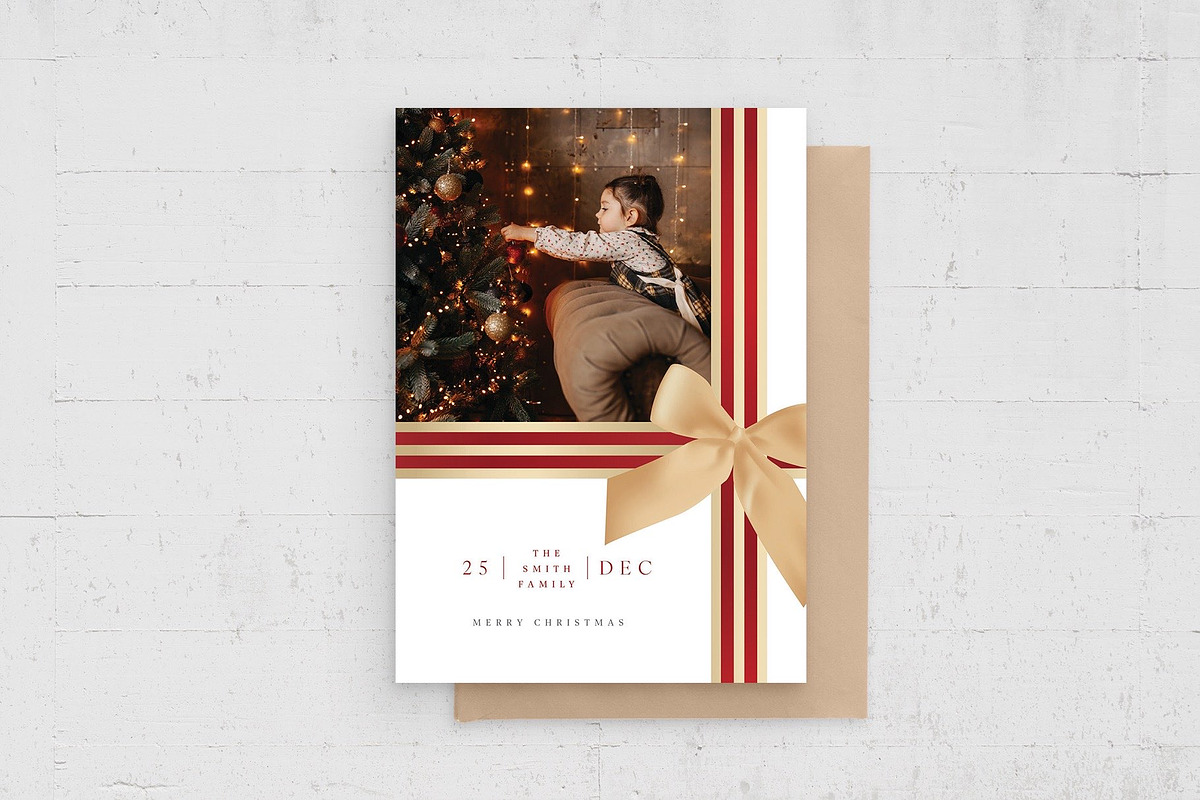 Christmas Photo Card Template, a Stationery Template by BrandPacks (Photo 3 of 4)