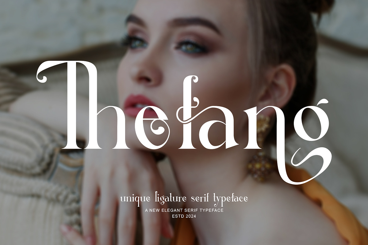 Thefang ligature serif typeface, a Serif Font by yaqublekker (Photo 2 of 7)