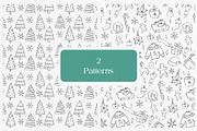 Christmas Doodles Line art, a Seasonal Illustration by An Design (Thumbnail 4 of 5)