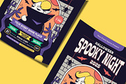 Retro Halloween Spooky Night Flyer, a Flyer Template by Tiptop Graphic (Thumbnail 3 of 5)