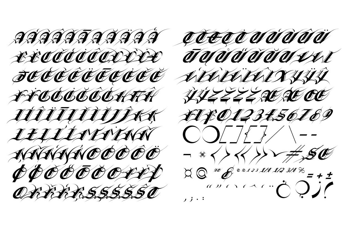 Gothic Twins Font, a Blackletter Font by Yarza Twins (Photo 2 of 7)