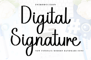Digital Signature, a Handwritten Font by FreshTypeINK (Thumbnail 1 of 8)