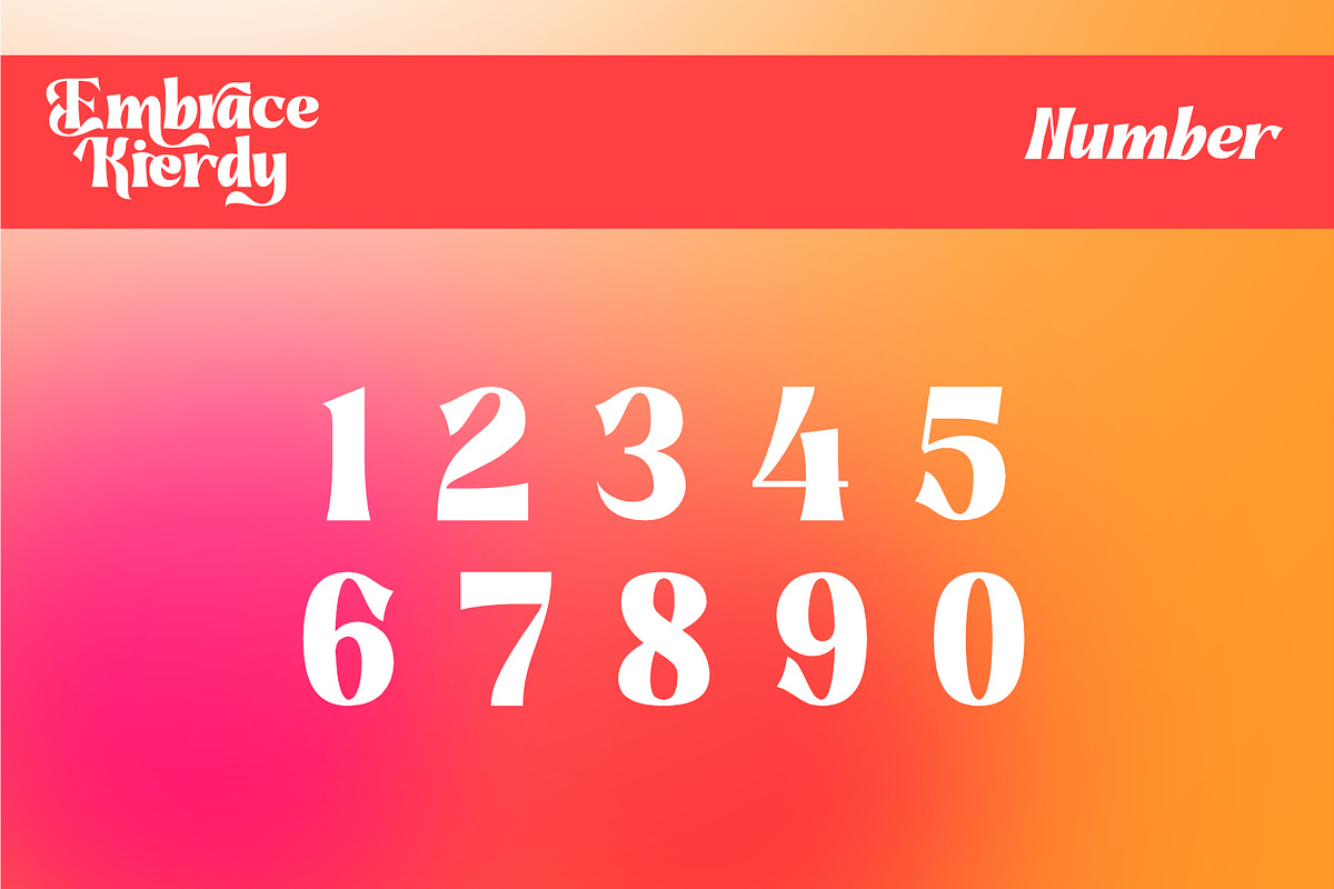 Embrace Kierdy - Serif Display Font, a Serif Font by Rishsketch (Photo 11 of 15)