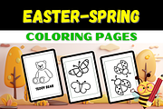 Easter Spring Coloring Pages, a Templates & Theme by Premium Digital Templates (Thumbnail 3 of 3)