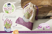 Lavender Watercolor Bundle, a Decorative Illustration by Olena Kovalova Design (Thumbnail 8 of 11)