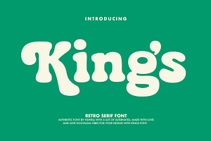 Kings - Retro Serif Font