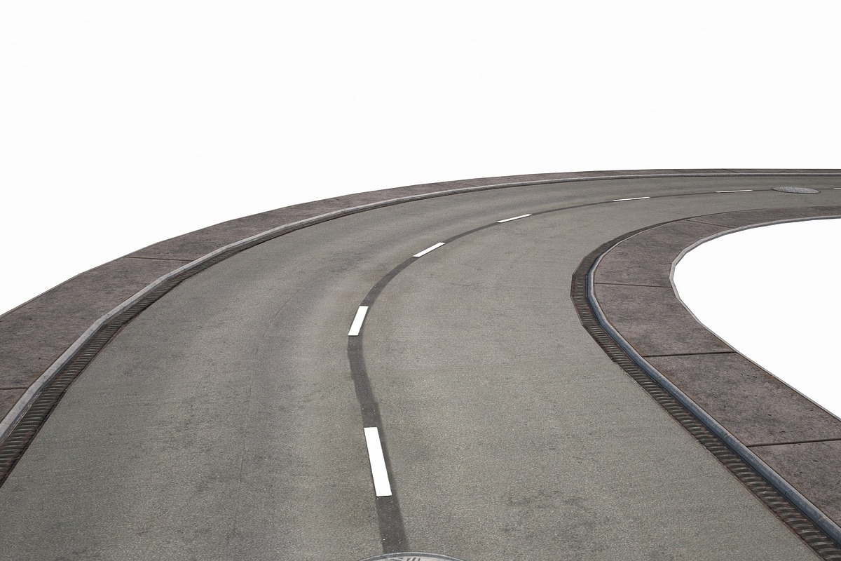 Road Modules PBR Pack, an Architecture 3D Model by Daniel Mikulik (Photo 22 of 24)