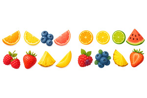 Brightly colored assortment of fresh, a Food Illustration by ZinetroN