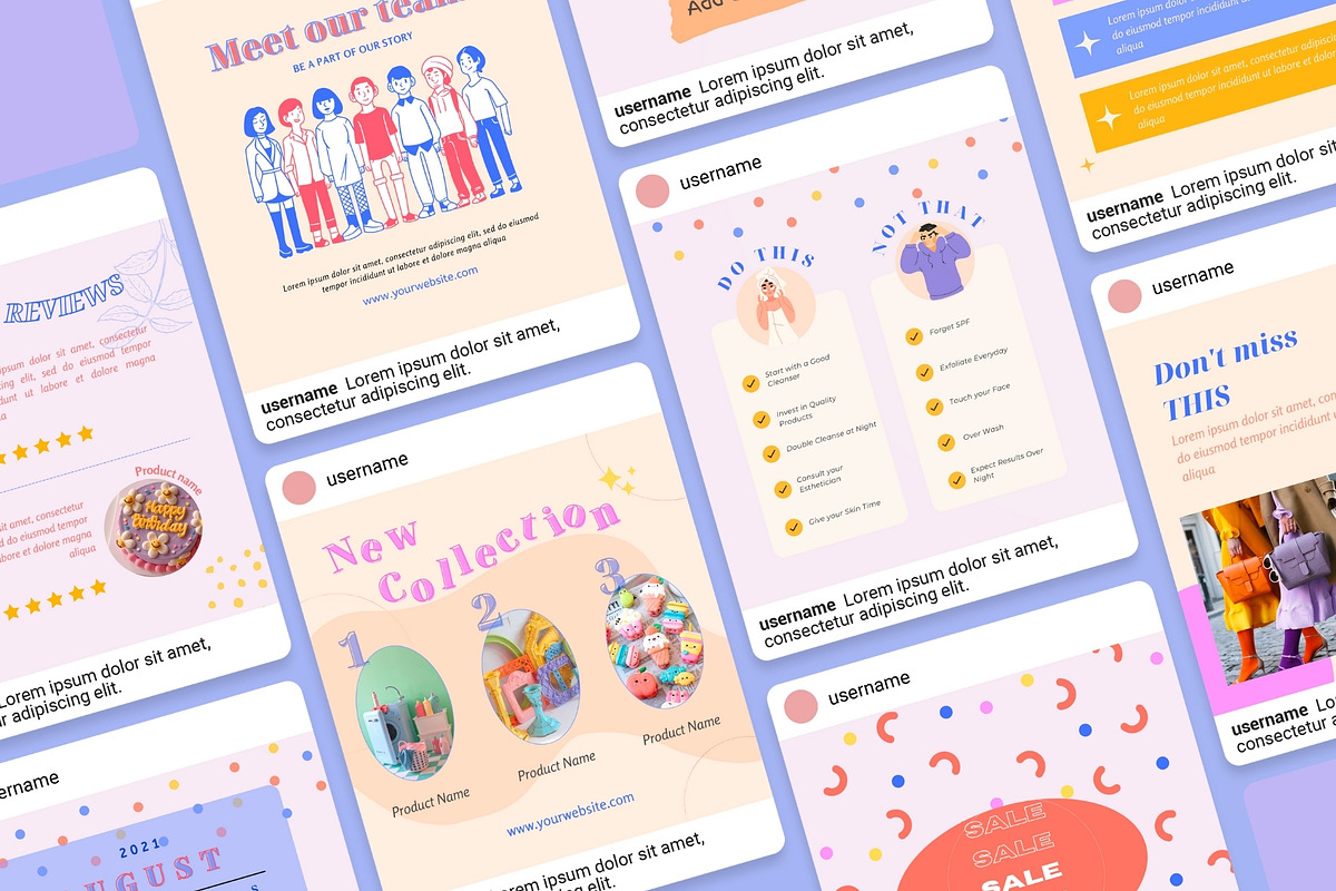 50% OFF Instagram Bundle| Canva, a Social Media Template by DesignbySamVN (Photo 2 of 10)