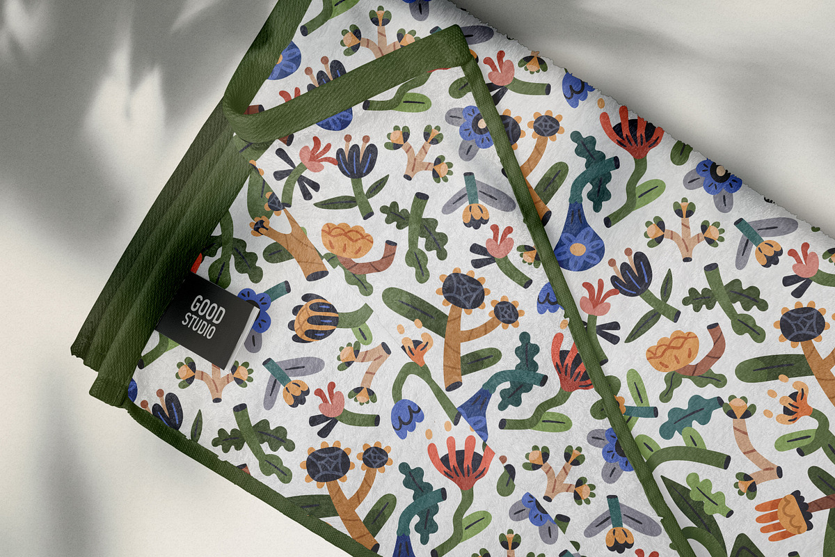 Abstract flowers, seamless patterns, a Pattern Graphic by Good Studio (Photo 6 of 11)