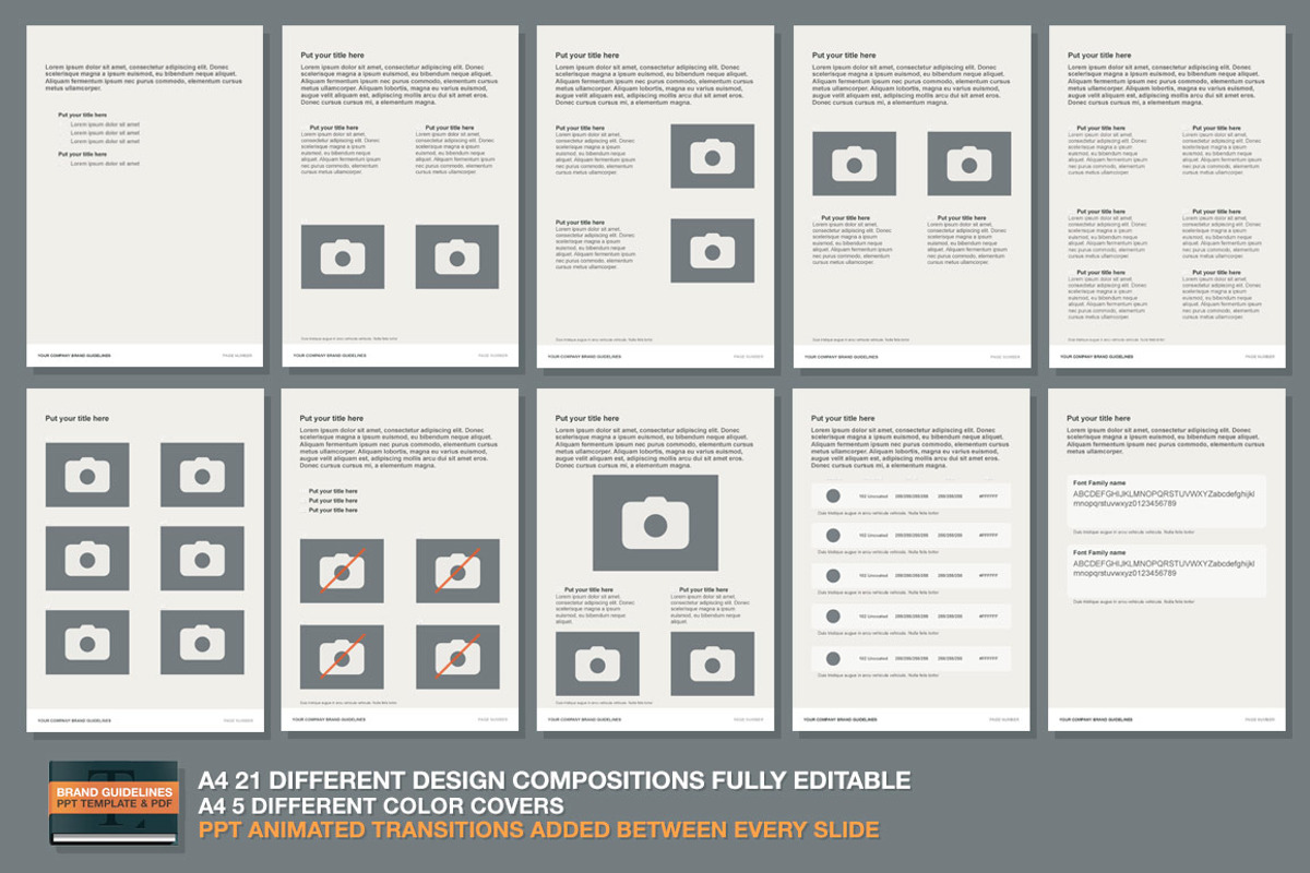 PPT Brand Guidelines Template, a Presentation Template by Makoto (Photo 2 of 5)