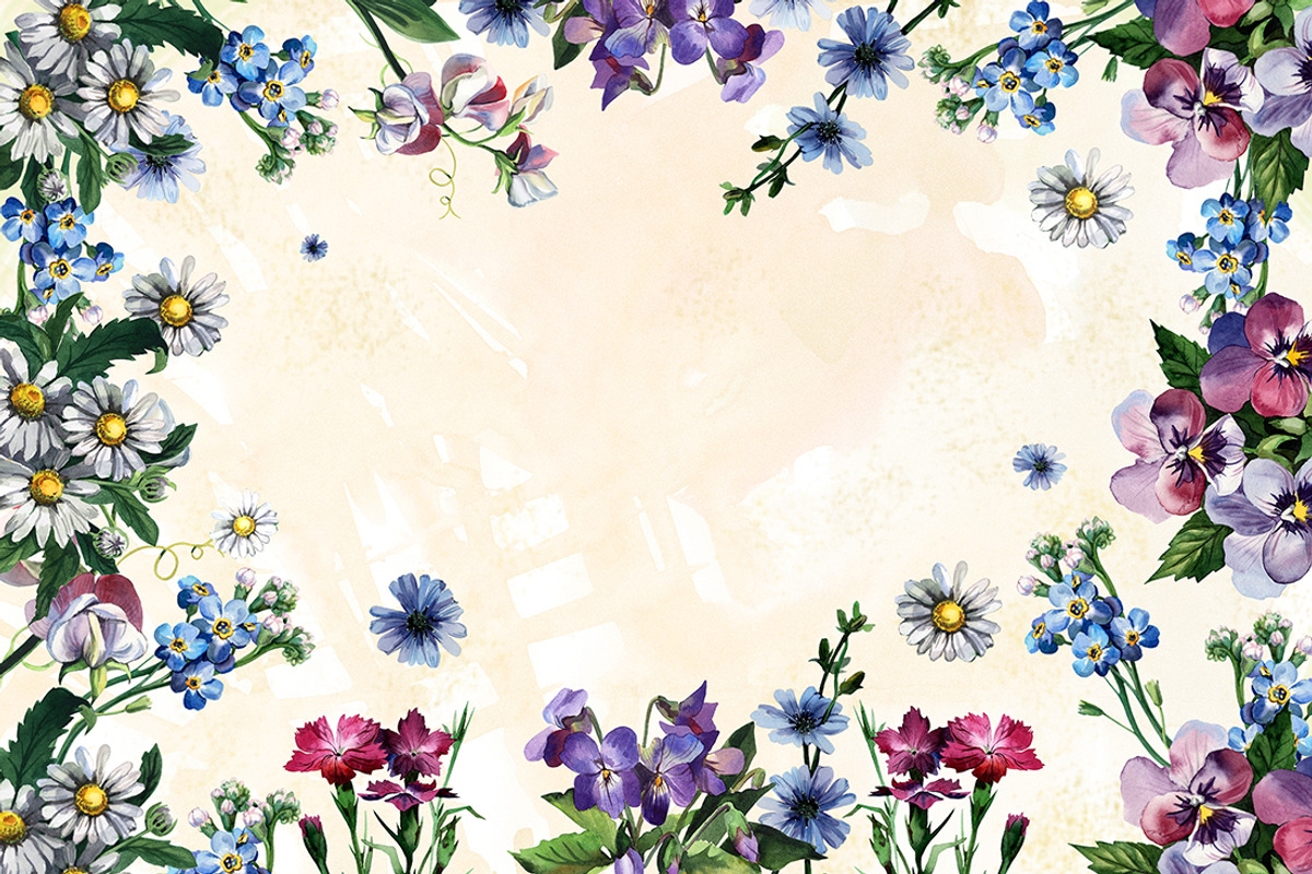 Watercolor flowers set, an Illustration by My art shop (Photo 2 of 4)