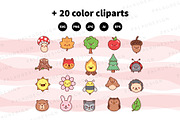 Cute Forest Characters Outline, a Seasonal Illustration by Palau (Thumbnail 10 of 12)
