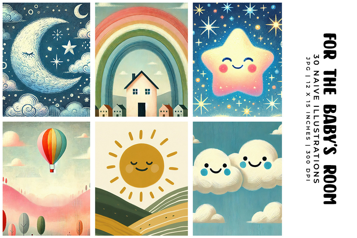 For the Baby's Room, a Decorative Illustration by Digital Art Creations (Photo 3 of 10)