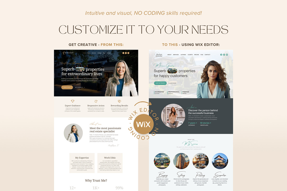 Real Estate Wix Template Realtor, a Wix Template by vectorocean (Photo 5 of 11)