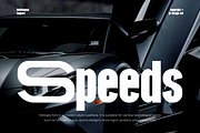 Hallogty - Bold Sports Car Font, a Sans Serif Font by QR Design Studio (Thumbnail 2 of 15)