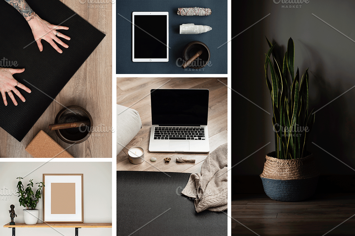 Yoga Studio Mockup + Photo Bundle, a Books & Magazine Mockup by Ashley Alexandra Design (Photo 6 of 9)
