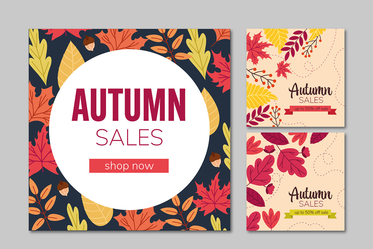 Social Media Background Autumn Sale, a Templates & Theme by studiogstock (Photo 2 of 3)