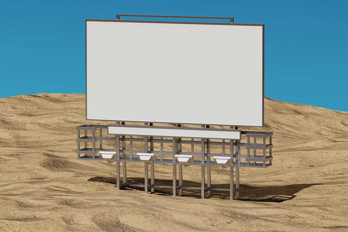 Metallic Billboard Mockup, an Advertising Mockup by Permadi Creative (Photo 4 of 5)