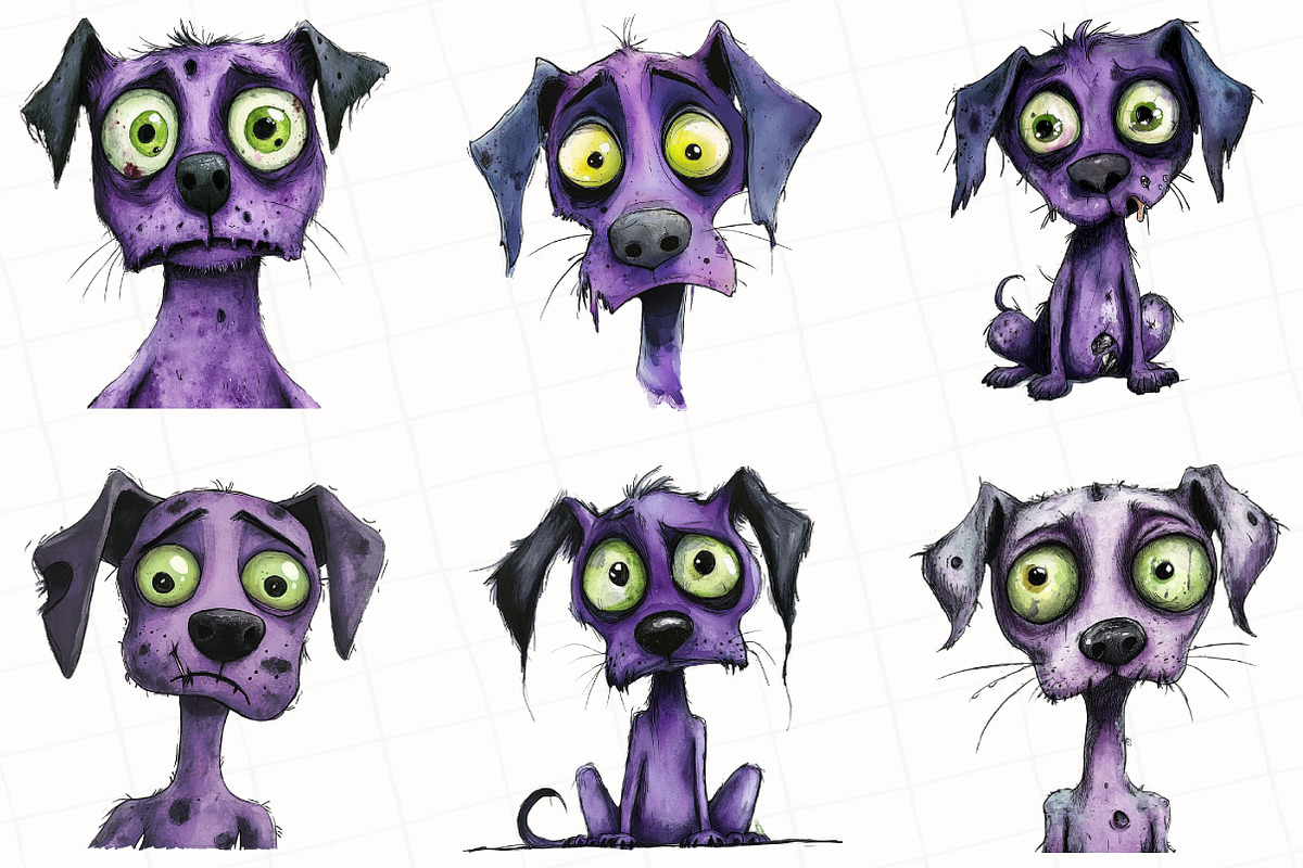 Zombie Dog Clipart, an Illustration by OK Design (Photo 5 of 5)